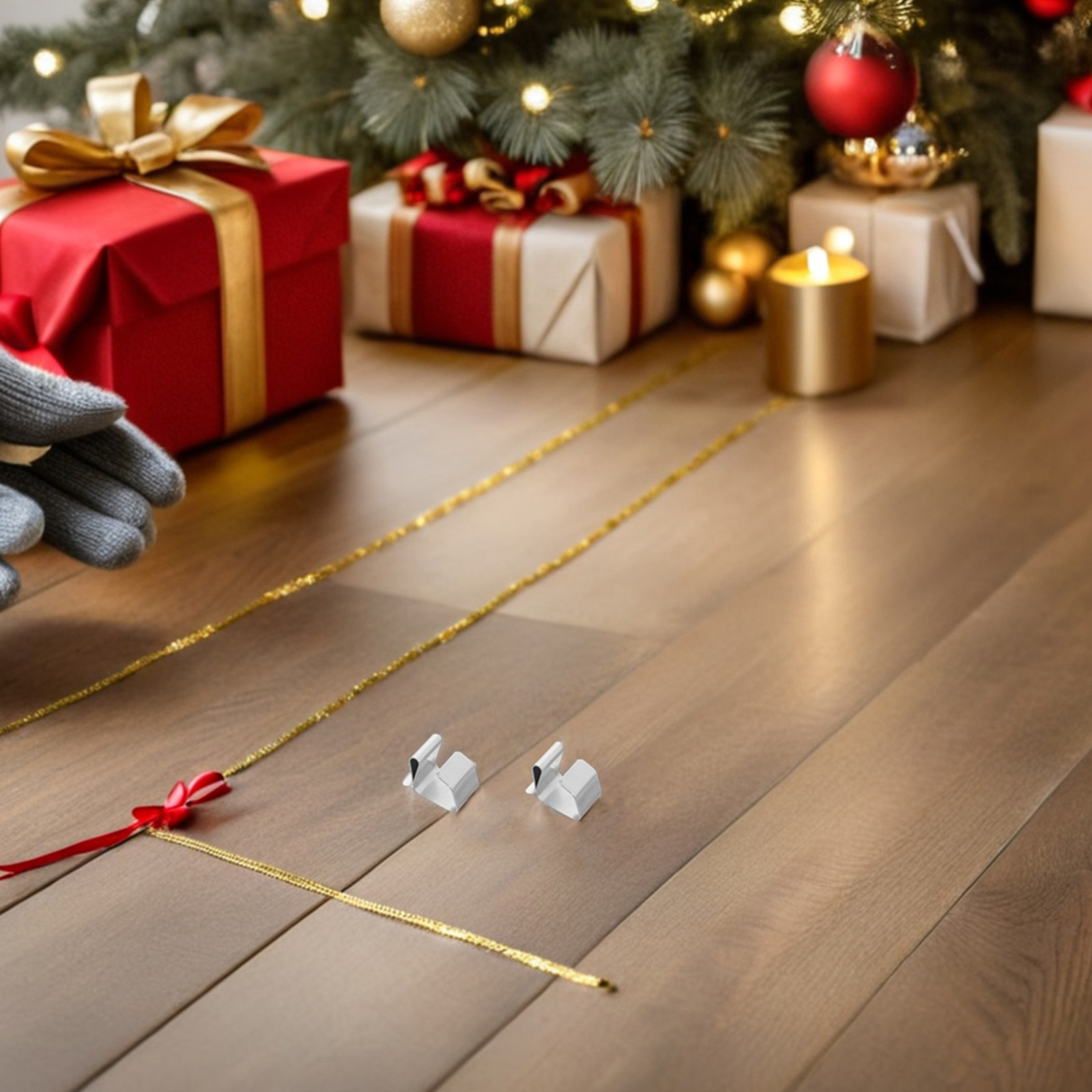 Christmas Lights Outdoor - คลิปหนีบรางน้ำกลางแจ้งสำหรับไฟ 200 ชิ้น ตะขอสแตนเลสกันน้ำสำหรับแขวนไฟสายตกแต่งวันคริสต์มาสและวันหยุด