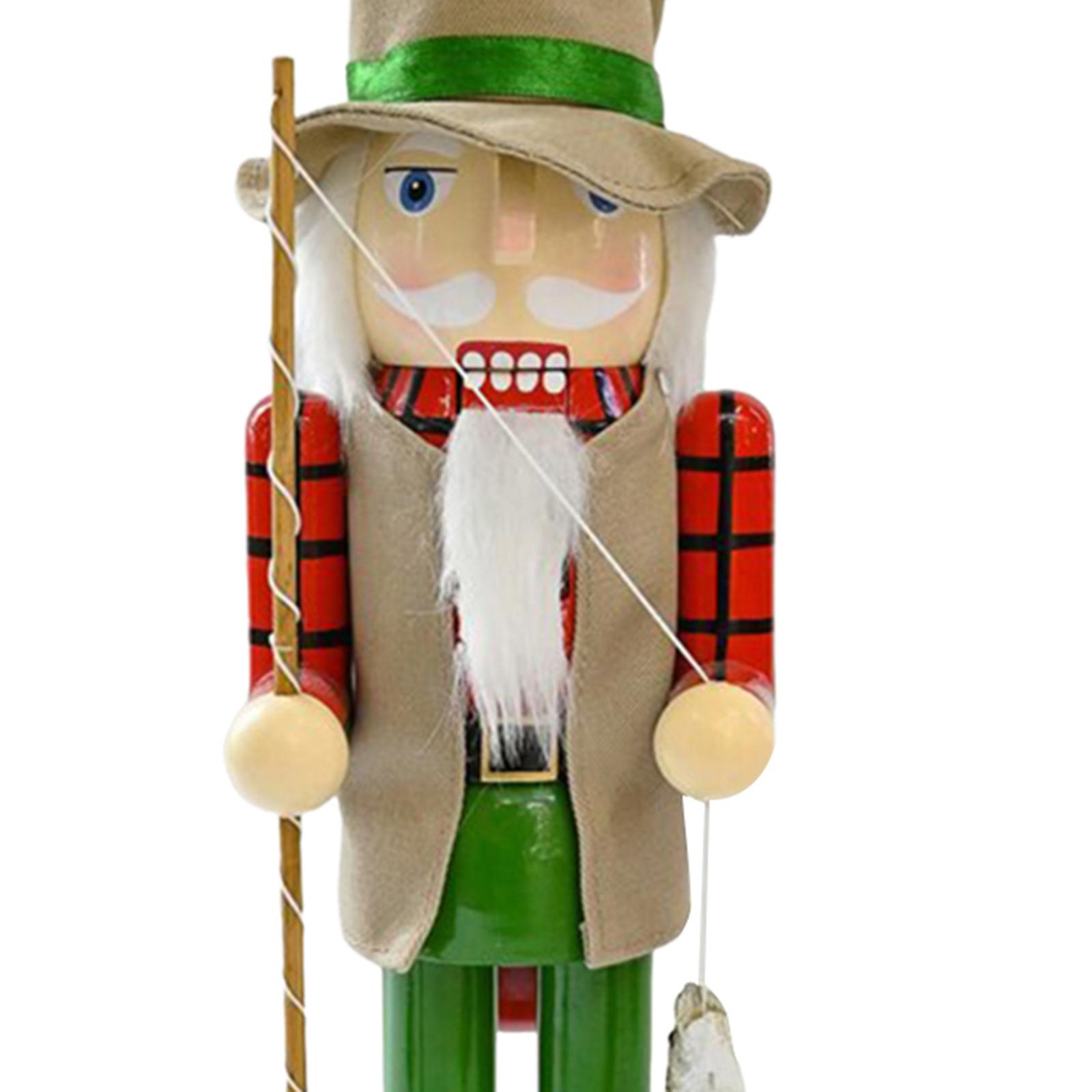 Nutcracker Figurine - ของตกแต่งคริสต์มาสรูปนัทแครกเกอร์ไม้สำหรับวางกลางโต๊ะ