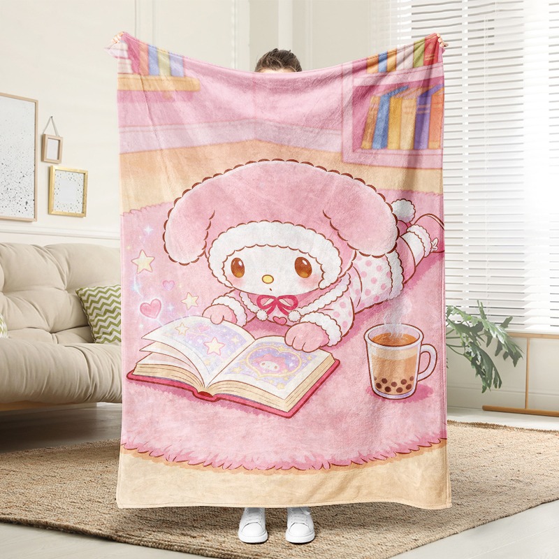 ผ้าห่มซานริโอ ผ้าห่มฟลานเนลสีช - Christmas Throw Blanket บทวิจารณ์และราคา