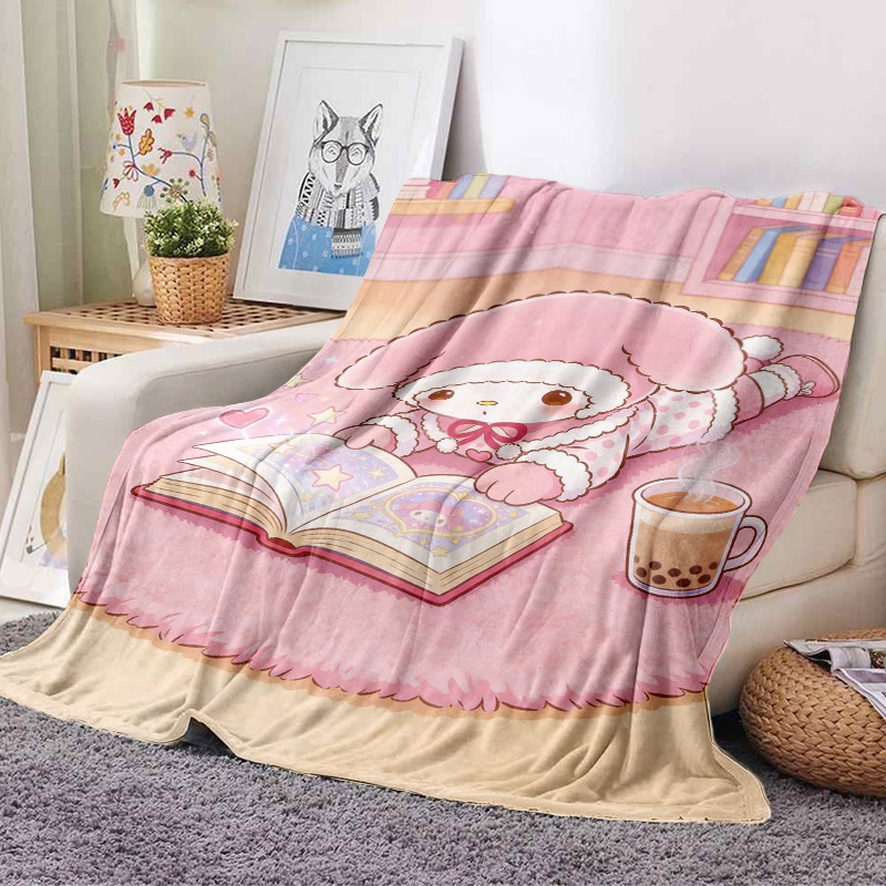 ผ้าห่มซานริโอ ผ้าห่มฟลานเนลสีช - Christmas Throw Blanket บทวิจารณ์และราคา