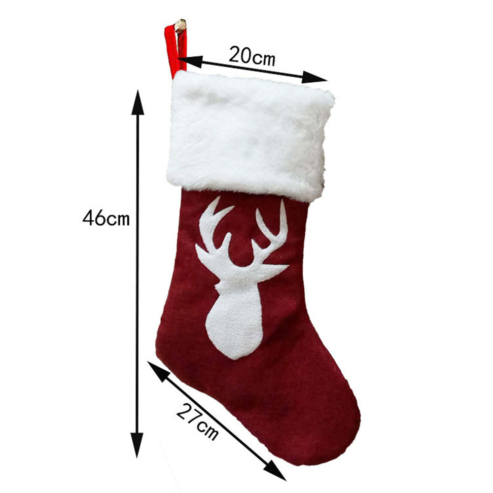 ถุงเท้ากำมะหยี่ขนาดใหญ่46ซม. ส - Christmas Stocking Hanging บทวิจารณ์และราคา