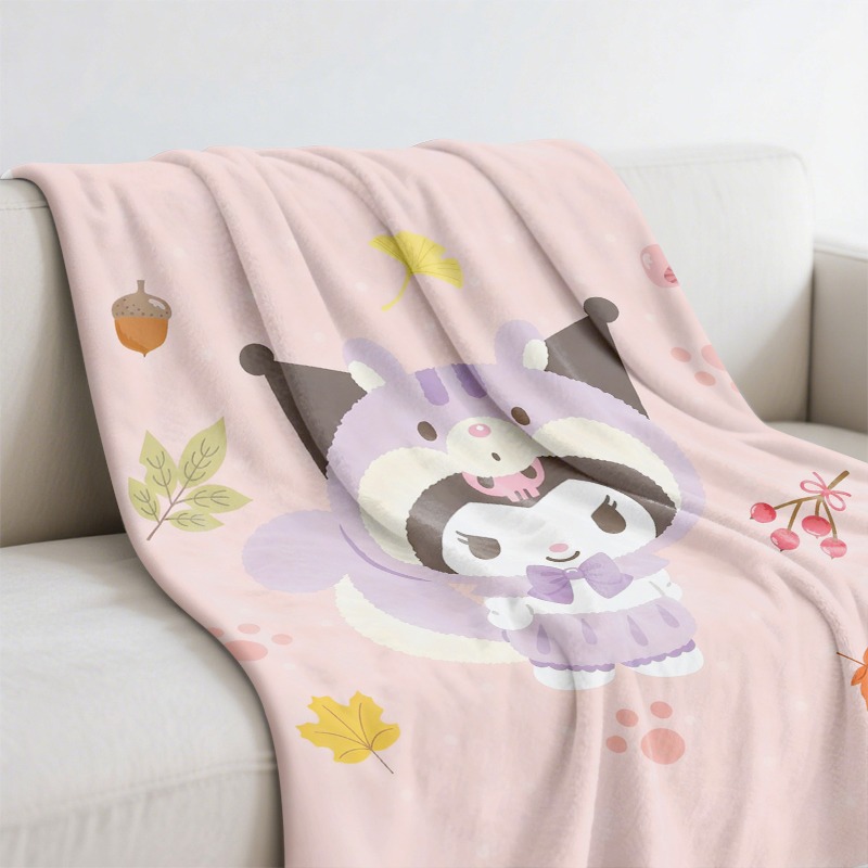 ผ้าห่มซานริโอ้ ผ้าห่มขนแกะสีชม - Christmas Throw Blanket บทวิจารณ์และราคา