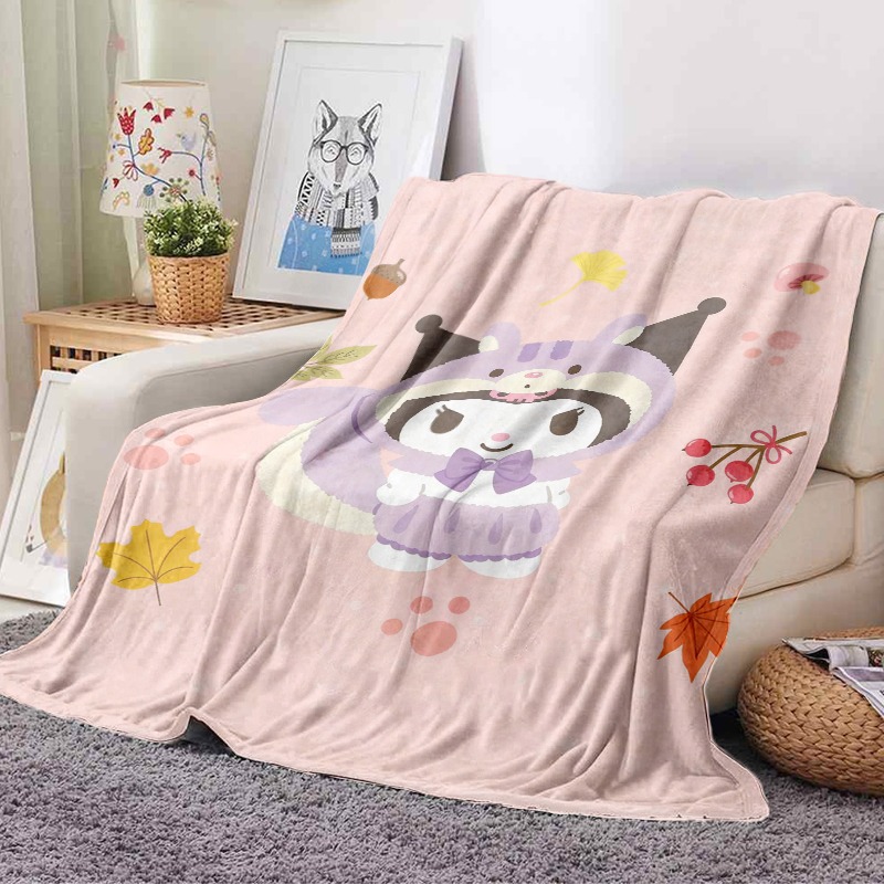 ผ้าห่มซานริโอ้ ผ้าห่มขนแกะสีชม - Christmas Throw Blanket บทวิจารณ์และราคา