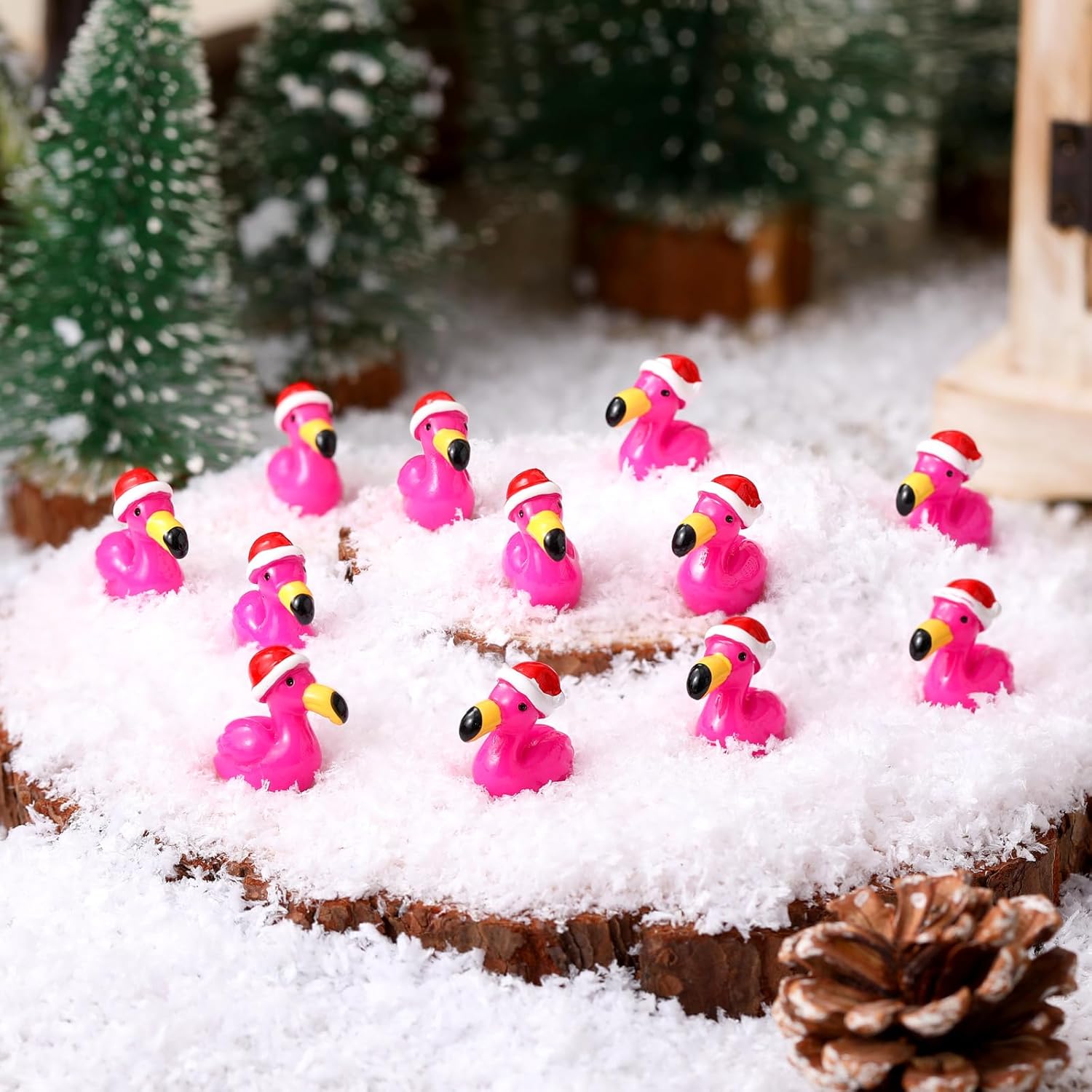 10/20 ชิ้น ฟลามิงโกเรซิ่นสีชมพ - Nutcracker Figurine บทวิจารณ์และราคา