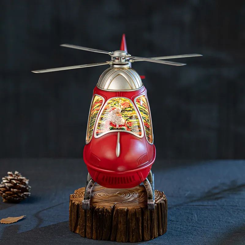 กล่องดนตรีเฮลิคอปเตอร์หมุนได้  - Snow Globe Musical บทวิจารณ์และราคา