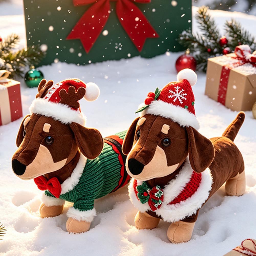 ตุ๊กตาดัชชุนด์คริสต์มาส ของตกแ - Santa Hat Plush บทวิจารณ์และราคา