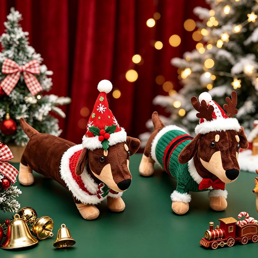 ตุ๊กตาดัชชุนด์คริสต์มาส ของตกแ - Santa Hat Plush บทวิจารณ์และราคา