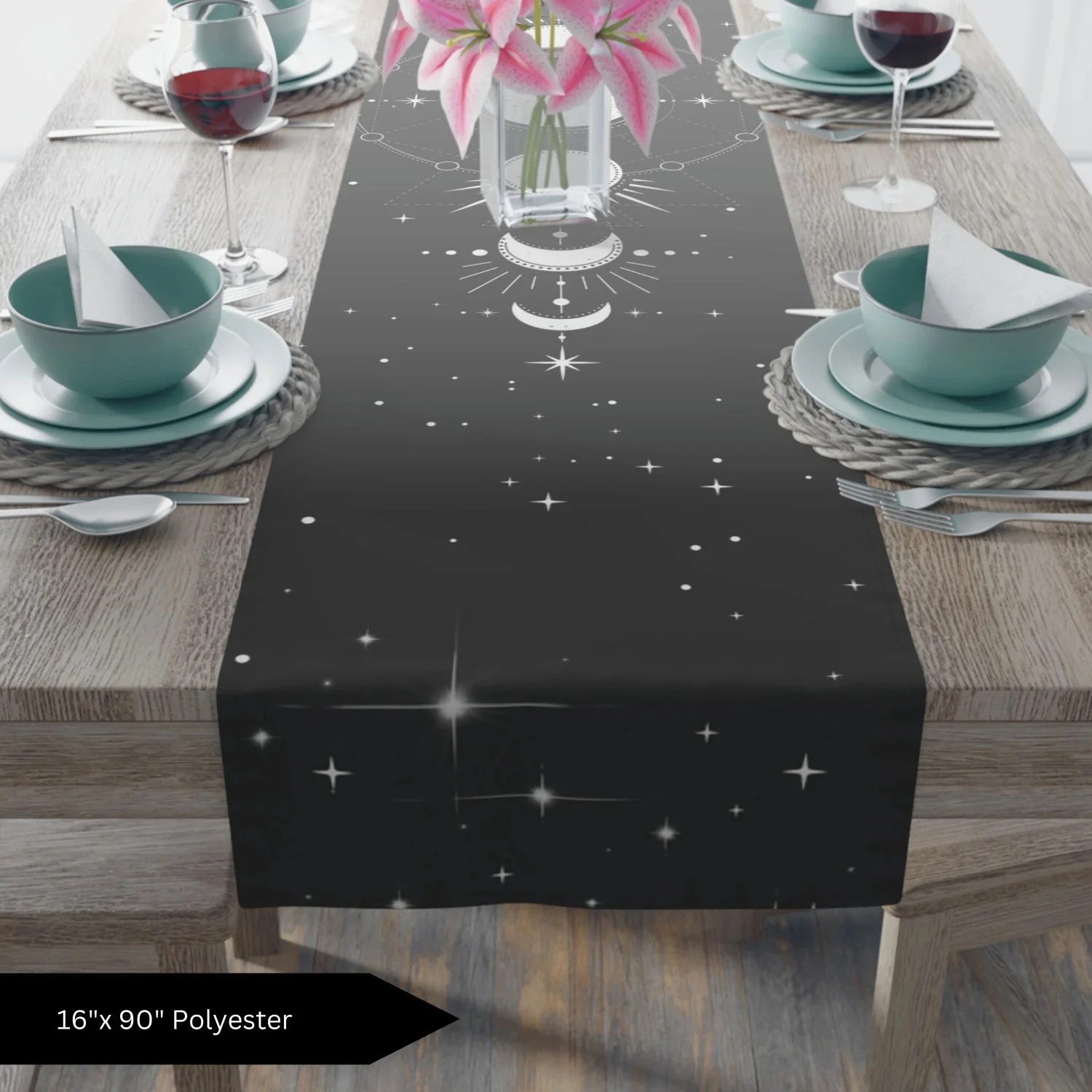 ผ้าปูโต๊ะลายดวงอาทิตย์ ดวงจันท - Christmas Table Runner บทวิจารณ์และราคา